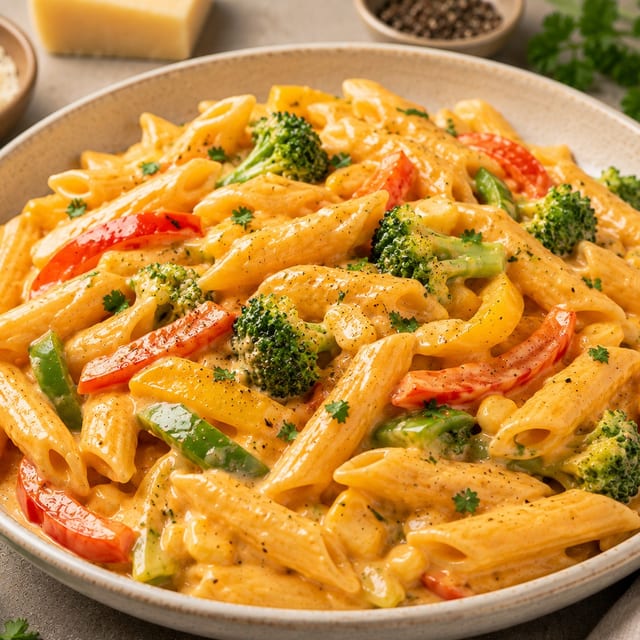 Veggie Butter Sauce Pasta.