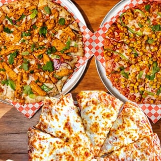 #4 Family Kids Feast - 2 Large Specialty Pizza and Get 1 Small Cheese Pizza Free